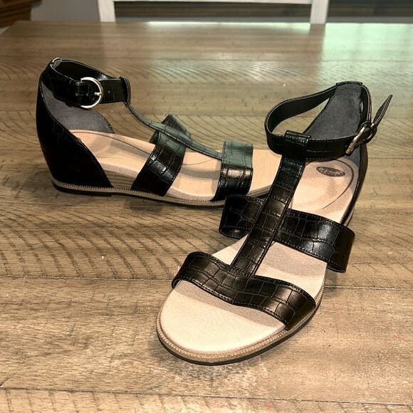 NWT Dr. Scholl’s sandals size 7.5. Black - Picture 1 of 9